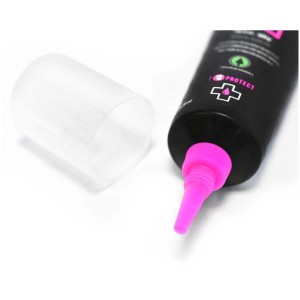 Muc-Off Bio Grease Schmierfett, 150g Tube mit pinkfarbener Spitze und transparentem Deckel.