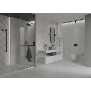 Piastrella da parete in gres Grigio chiaro 30 x 60 cm