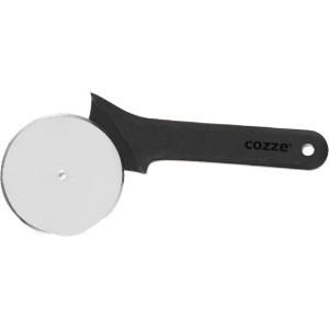 Cozze Pizzaschneider mit schwarzem Softgriff, Klingendurchmesser 10 cm.
