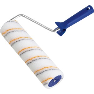 LUX Dispersionsroller 25 cm Rau, Farbwalze mit blauem Griff für Dispersionsfarbe auf rauen Flächen.