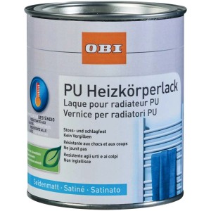 Dose OBI PU-Heizkörperlack, seidenmatt, weiß, für Heizkörper im Innenbereich.
