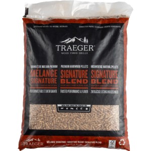 Traeger Signature Blend Pellet di legno duro, sacco da 9 kg per grill e affumicatori.