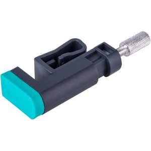wolfcraft Kantenspanner KS 24, lot de 2. Outil de serrage pour fixer les chants, avec embout bleu-vert.