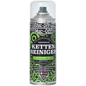 Muc-Off Detergente catena, bomboletta da 400ml per la cura della bici. Rimuove olio e sporco rapidamente, biodegradabile.