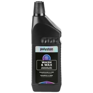 Flacone di Polyston Autoshampoo Wash & Wax 1L per la cura dell'auto.