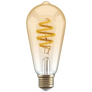 Lampadina Smart Filament Hombli Ambra E27, 5.5W, 300lm. Design vintage per illuminazione smart.