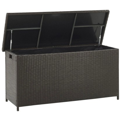 Beliani Contenitore Modena Rattan Marrone (HxLxP) 63 x 126 x 46 cm