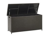 Beliani Auflagenbox Modena Rattan Braun (HxBxT) 63 x 126 x 46 cm