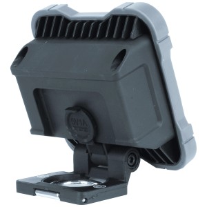Steffen LED Worklight 10W con supporto, IP54, dimmerabile, per cantieri e uso esterno.