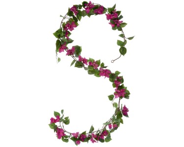 Mica Decorations Kunstgirlande Bougainvillea Grün-Dunkelrosa Ø18cm / Länge 180cm kaufen bei OBI