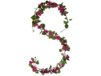 Mica Decorations Kunstgirlande Bougainvillea Grün-Dunkelrosa Ø18cm / Länge 180cm