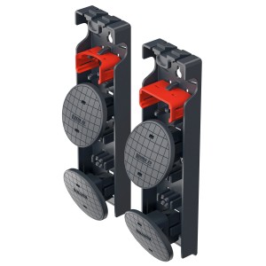 Set piedini di ricambio Hailo EasyClix Garden taglia L per una base sicura della scala su terreni morbidi.
