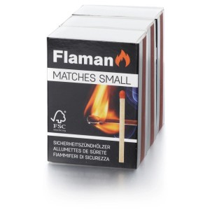 Flaman Allumettes Cuisine Trio, lot de 3 certifié FSC®, pour cuisine et barbecue.