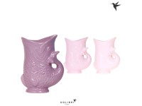 Portavaso in ceramica Fish Lilla Mix assortito Ø 9 x 10 cm / 1 pz.