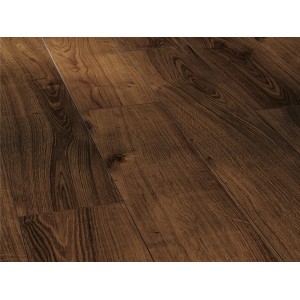 Parador Classic 1050 stratifié, 8 mm, résistant à l'eau, chêne fumé. Aspect bois.