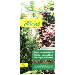 Sac d'engrais Hauert pour feuillus et conifères 1 kg pour le jardin.