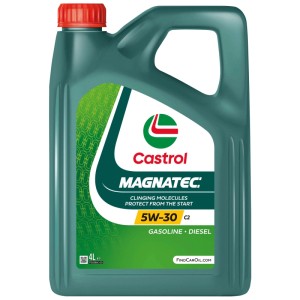Huile moteur Castrol Magnatec 5W-30 C2, bidon de 4 litres pour moteurs essence et diesel.