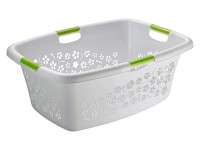 Rotho Wäschekorb Flowers Grau 50 l Rotho Wäschekorb Flowers Grau 50 l