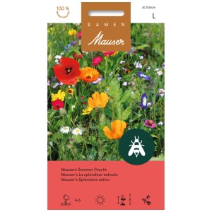 Graines Mauser Gönninger SommerPracht : Mélange de fleurs colorées pour abeilles et insectes.