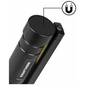 Kraftwerk LED Slimlight 800 lampada a mano con base magnetica e porta USB-C.