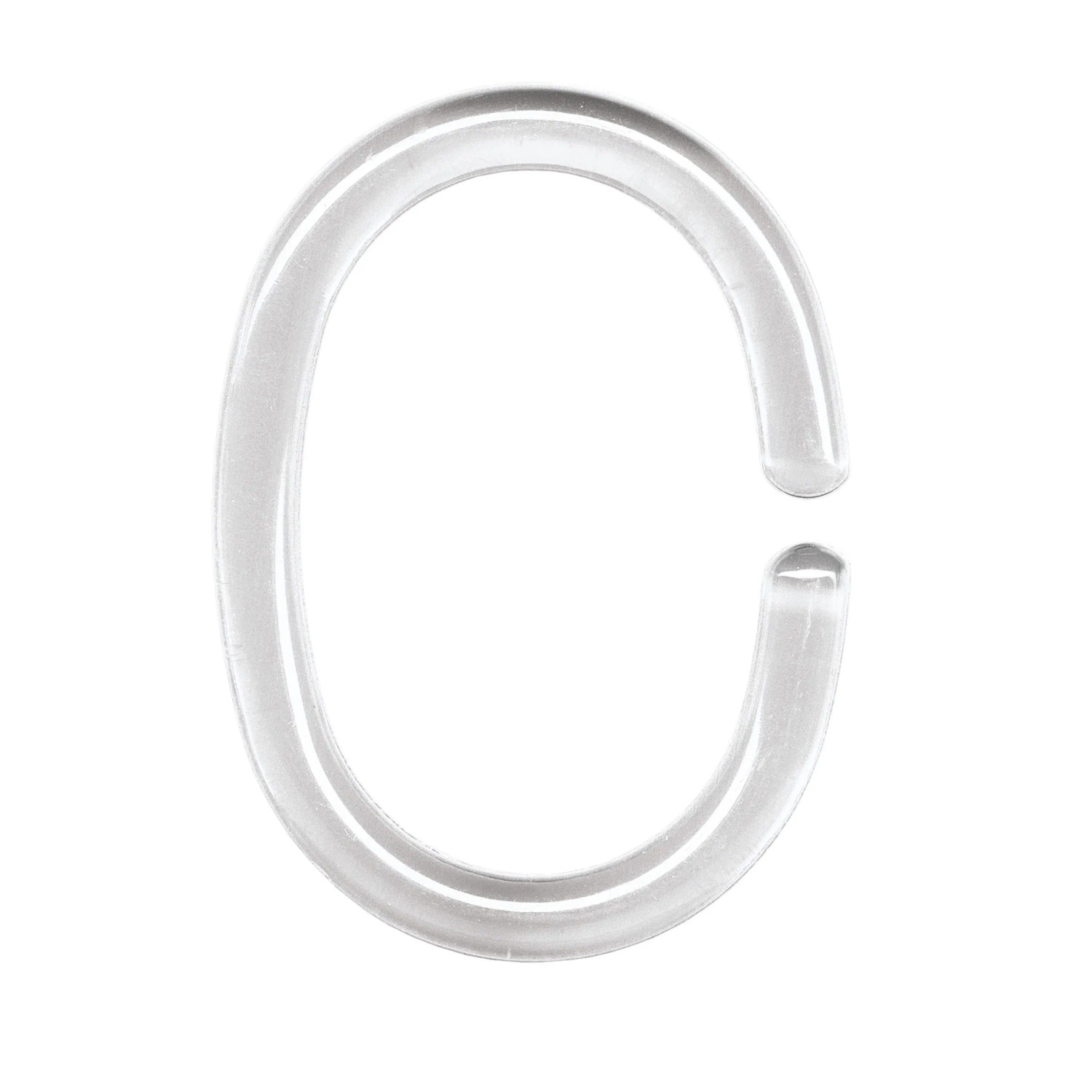 12/24PCS anelli per tende da doccia trasparenti C ganci gancio per asta per finestra clip ad anello per drappeggio da bagno tenda da bagno in plastica gancio a forma di C  15