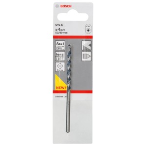 Bosch Betonbohrer Pro CYL-5, 4x50x90 mm, im Blister. Ideal für präzise Dübelbohrungen in Beton.