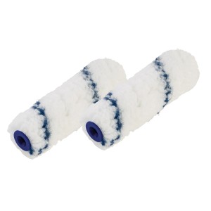 Set LUX Blaufadenwalzen, 2 rulli per pittura (10 cm) per superfici lisce e pittura murale.