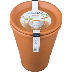Deroma Aquado cono di irrigazione 15 cm per vasi, terracotta.