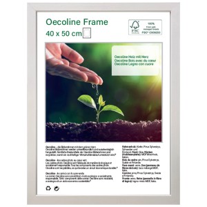 Cornice Oecoline in legno bianco, 40x50 cm, per foto e immagini.