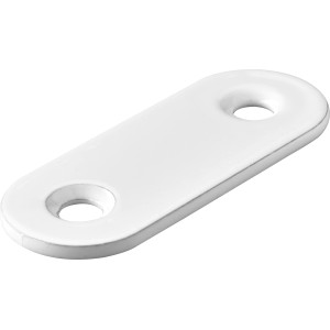 Piastra di collegamento Hettich, 15x40 mm, acciaio verniciato a polvere bianco, 1 pezzo.