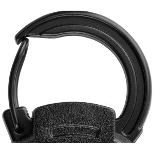 Dettaglio del moschettone nero del Martor Tool-Retractor n. 9960.