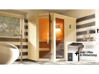 Weka Designsauna Cubilis 2 Rundumsorglospaket Saunaleuchtenset BioS 7,5 kW Weka Designsauna Cubilis 2 Rundumsorglospaket Saunaleuchtenset BioS 7,5 kW