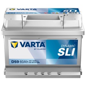 Batteria di avviamento Varta Dynamic SLI D59, 12V, 60Ah per un avviamento affidabile