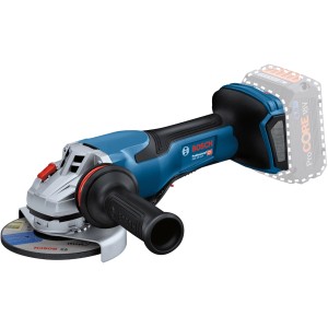 Bosch Professional GWS 18V-15 P smerigliatrice angolare a batteria (solo corpo) con L-Boxx, blu/nero.