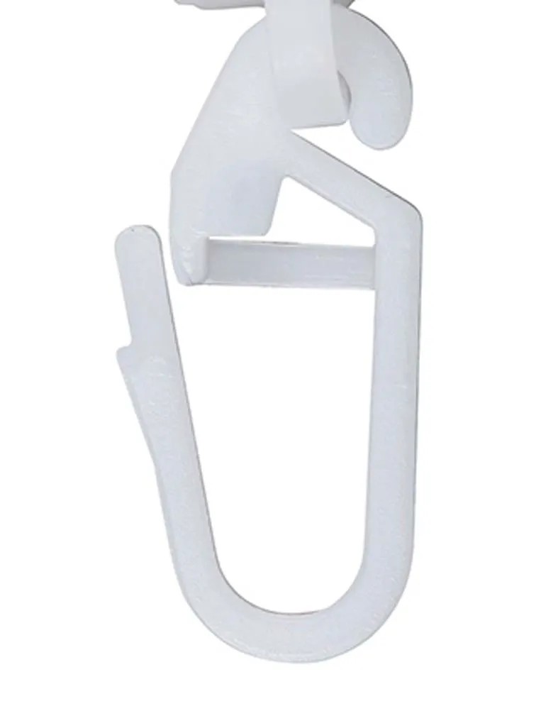 Asta Tenda Ferro Staffa Supporto per 16mm Panneggi 99X49X15mm Bianco 4 Pz 41814096902
