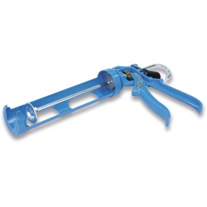 Pistola per cartucce Siga blu per accessori isolanti, robusta e durevole.