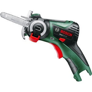 Sega a batteria Bosch EasyCut 12 con tecnologia NanoBlade, verde/nera, per tagli precisi.