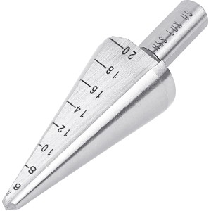 Punta a gradini per lamiera LUX HSS Comfort, 6-20 mm, in acciaio, per forature precise nel metallo.