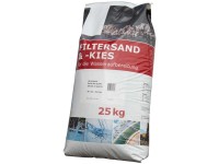 Filtersand und -kies Körnung 0,4 - 0,8 mm / 25 kg