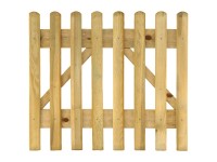 Pletscher Normtüre zu Pletscher Staketenzaun Oxford glattgehobelt 100 x 100 cm