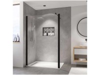 Breuer Duschwand Entra Klarglas mit beweglichem Eckelement Anschlag links