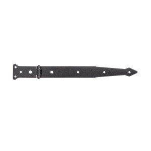 Penture noire Alberts Duravis, revêtement duplex, pour portails et couvercles de coffres.