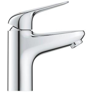 Dettaglio del miscelatore monocomando per lavabo Grohe Swift S-Size cromato per montaggio monoforo.
