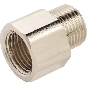 Raccordo eccentrico OBI in ottone, 18,6 mm x 21 mm, per raccordi filettati.