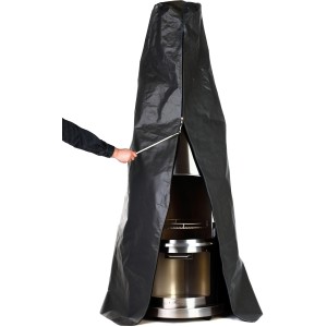 Housse de protection Buschbeck Sydney en polyester avec fermeture éclair pour cheminée en acier inoxydable Sydney.