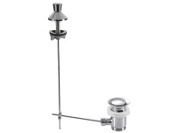 Mateu® Zugventil mit Überlauf Messing verchromt 1 1/4