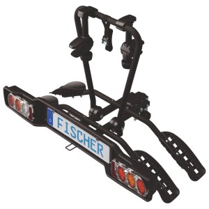 Porte-vélos Fischer SmartLine pour 2 vélos, pliable et partiellement préassemblé.
