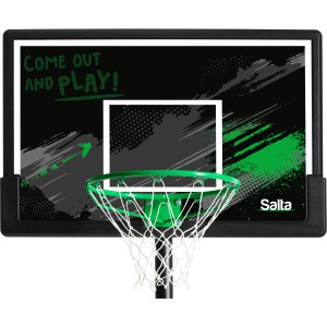 Canestro da basket Salta Forward con cerchio verde e tabellone per gioco e divertimento.