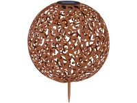 Globo Lampe solaire boule métal Rouille Ø 28,5 cm
