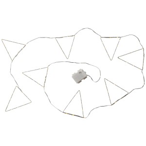 Catena luminosa a LED Star Trading Penny argento con 88 LED bianco caldo per interni ed esterni.